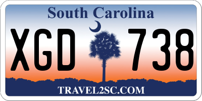SC license plate XGD738