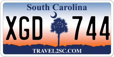 SC license plate XGD744