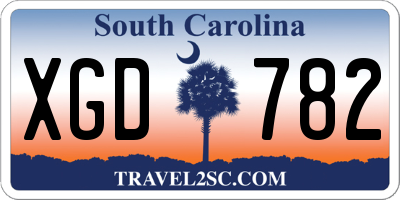 SC license plate XGD782