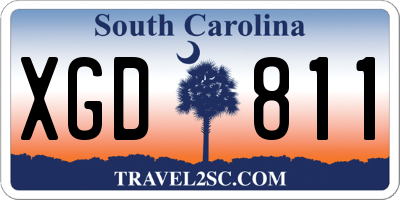 SC license plate XGD811
