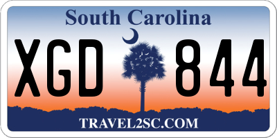 SC license plate XGD844