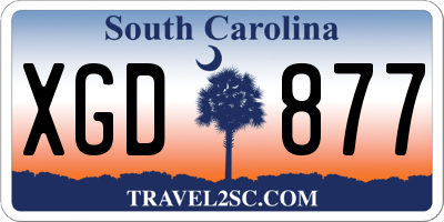 SC license plate XGD877