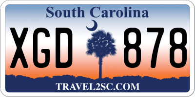 SC license plate XGD878