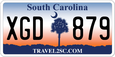 SC license plate XGD879
