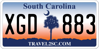 SC license plate XGD883