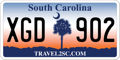 SC license plate XGD902