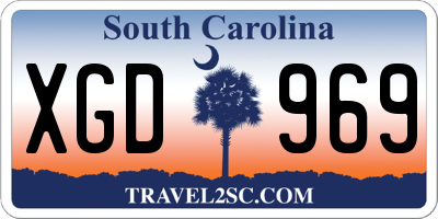 SC license plate XGD969