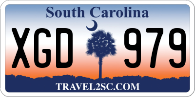 SC license plate XGD979