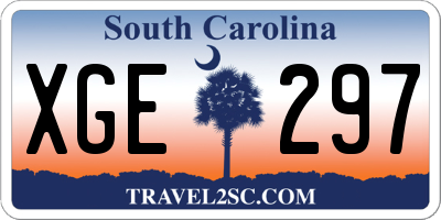 SC license plate XGE297