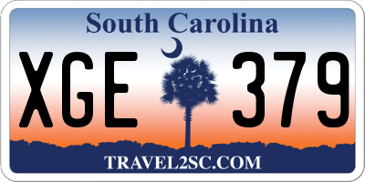SC license plate XGE379