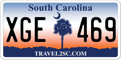 SC license plate XGE469