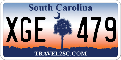 SC license plate XGE479
