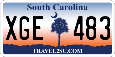 SC license plate XGE483