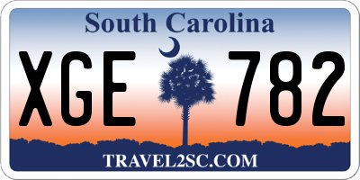 SC license plate XGE782