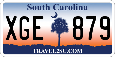 SC license plate XGE879