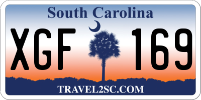SC license plate XGF169