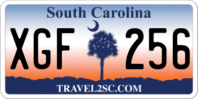 SC license plate XGF256