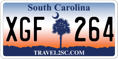 SC license plate XGF264