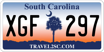 SC license plate XGF297