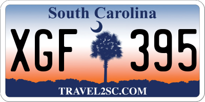 SC license plate XGF395
