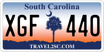 SC license plate XGF440