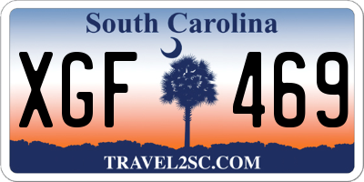 SC license plate XGF469
