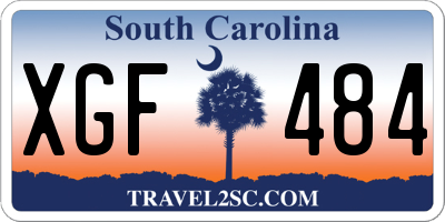 SC license plate XGF484
