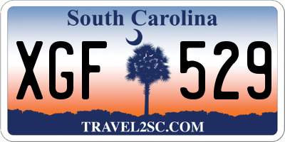 SC license plate XGF529