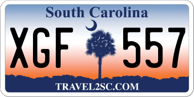 SC license plate XGF557