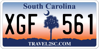 SC license plate XGF561