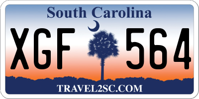 SC license plate XGF564