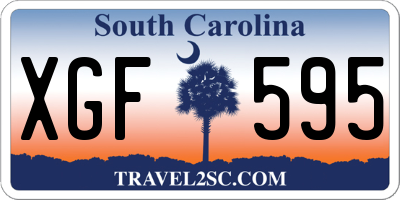 SC license plate XGF595