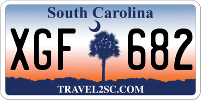 SC license plate XGF682