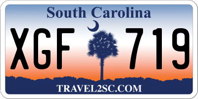SC license plate XGF719