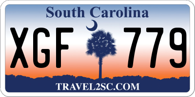 SC license plate XGF779