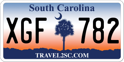 SC license plate XGF782