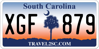 SC license plate XGF879