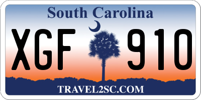 SC license plate XGF910