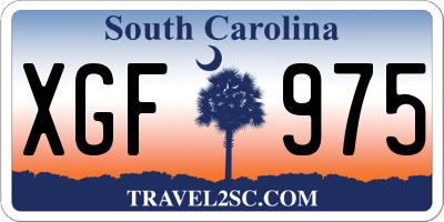 SC license plate XGF975