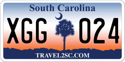 SC license plate XGG024