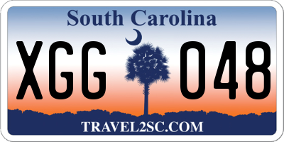SC license plate XGG048