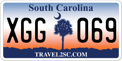 SC license plate XGG069