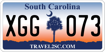 SC license plate XGG073