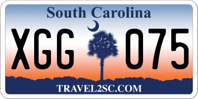 SC license plate XGG075