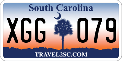 SC license plate XGG079