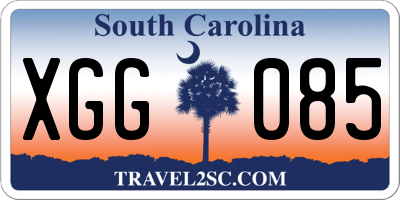 SC license plate XGG085