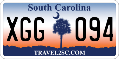 SC license plate XGG094