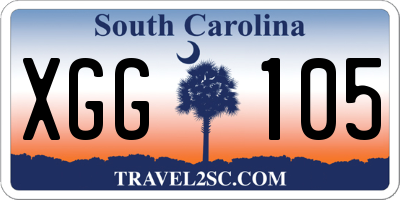 SC license plate XGG105