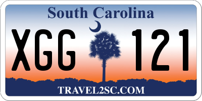 SC license plate XGG121