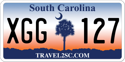 SC license plate XGG127